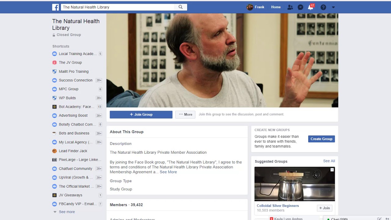 Searching for Facebook Groups