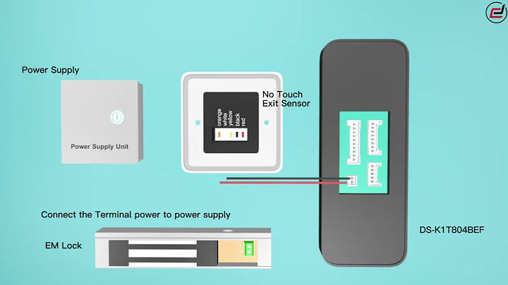 Hikvision DS-K1T804 Wiring Diagram