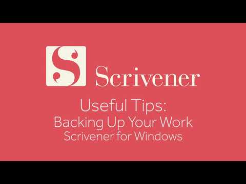 Useful Tips - Backing Up Your Work