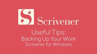 Useful Tips - Backing Up Your Work
