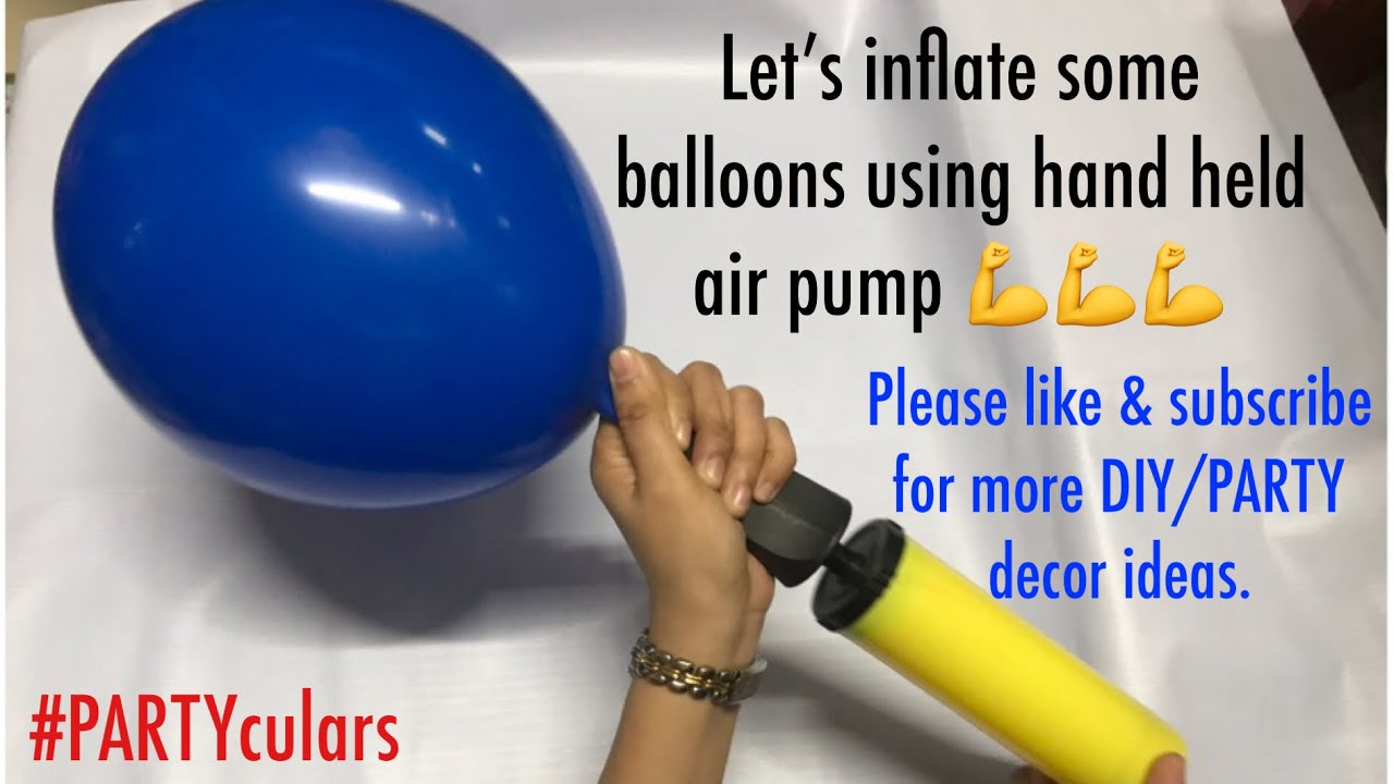 How to use balloon pump and tie a balloon #PARTYculars - YouTube