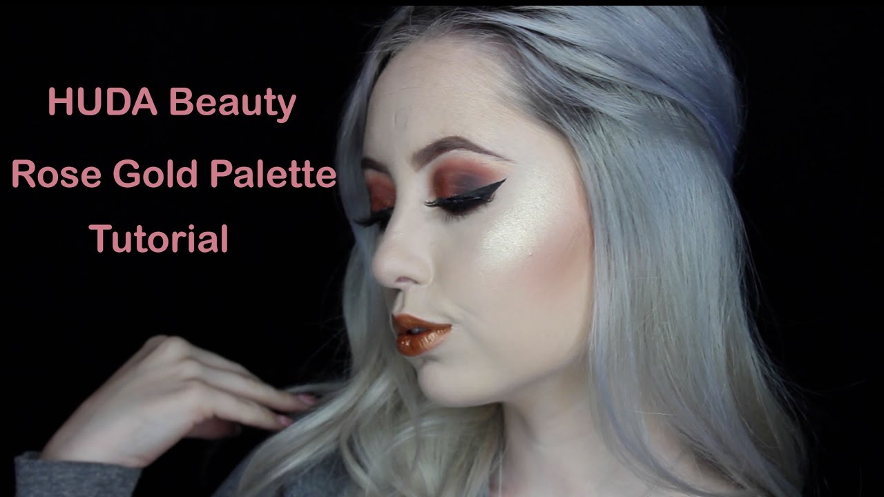 Huda Beauty Rose Gold Palette Tutorial YouTube