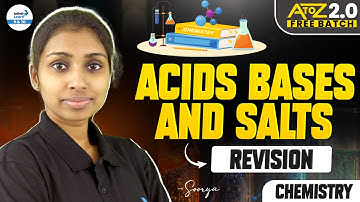 Acids Bases and Salts Revision || Class 10 Chemistry Revision || LIVE || @InfinityLearn_910