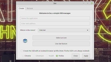 Run Web Sites as Apps on Linux Mint, Ubuntu or Debian with Ice SSB