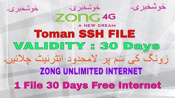 How to Create Toman SSH VPN Unlimited Files | Validity 30 Days