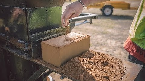 Making earth bricks for The Flagship Education Centre