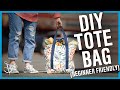 How to make a market tote bag with a liner  beginner friendly