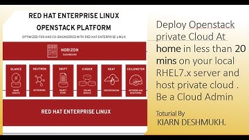 How to Deploy Openstack private cloud on RHEL7.x?| At Home | host private cloud at Home | Openstack.