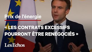 Emmanuel Macron demande aux fournisseurs d’énergie de renégocier les « contrats excessifs » des TPE