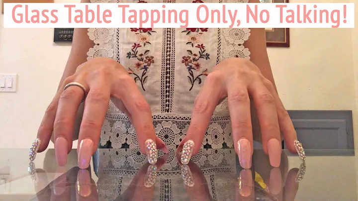 ASMR * Glass Table Tapping Only! * Long Nails * No Talking * ASMRVilla