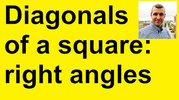 Diagonals of a square intersect at right angles