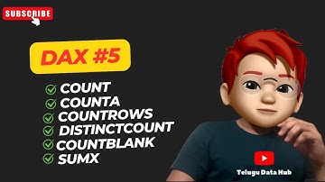 DAX Functions PowerBi in Telugu | Telugu Data Hub #daxtelugu #powerbitelugu