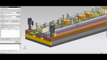 Progressive Die Design - Motion Simulation (Upper Die hidden)