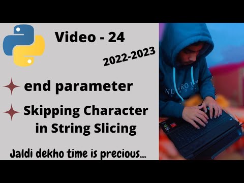 End parameter and Skipping character in Python | Python Course | Video - 24