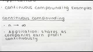 4 6 Continuous Compounding