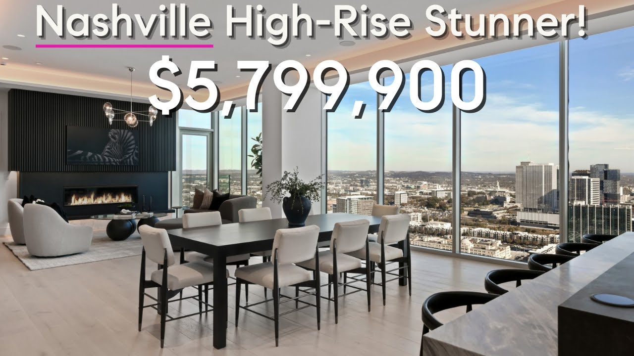 Tour this Jaw-Dropping $5.8M Luxury Penthouse in Downtown Nashville ...