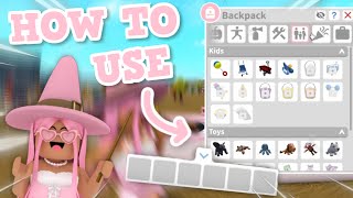 HOW THE NEW BLOXBURG INVENTORY/BACKPACK SYSTEM WORKS!