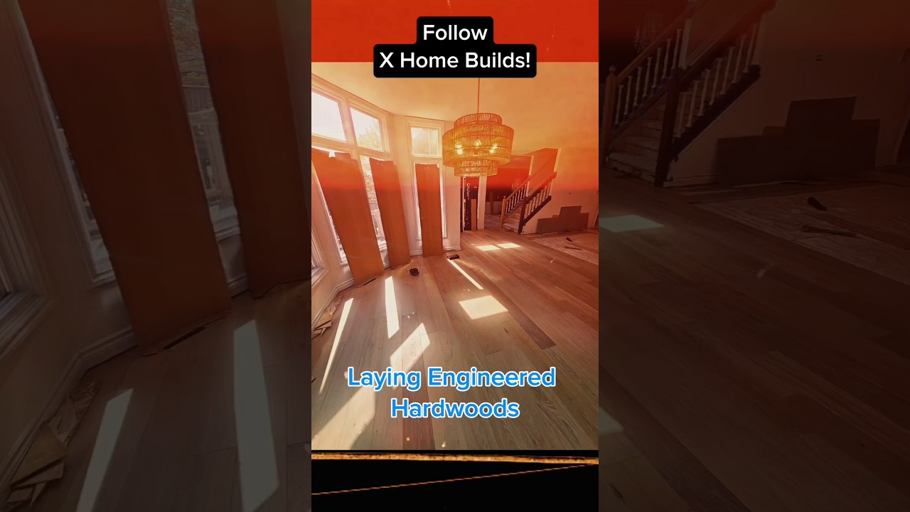 Before and During the Hardwood Prep work and Install!