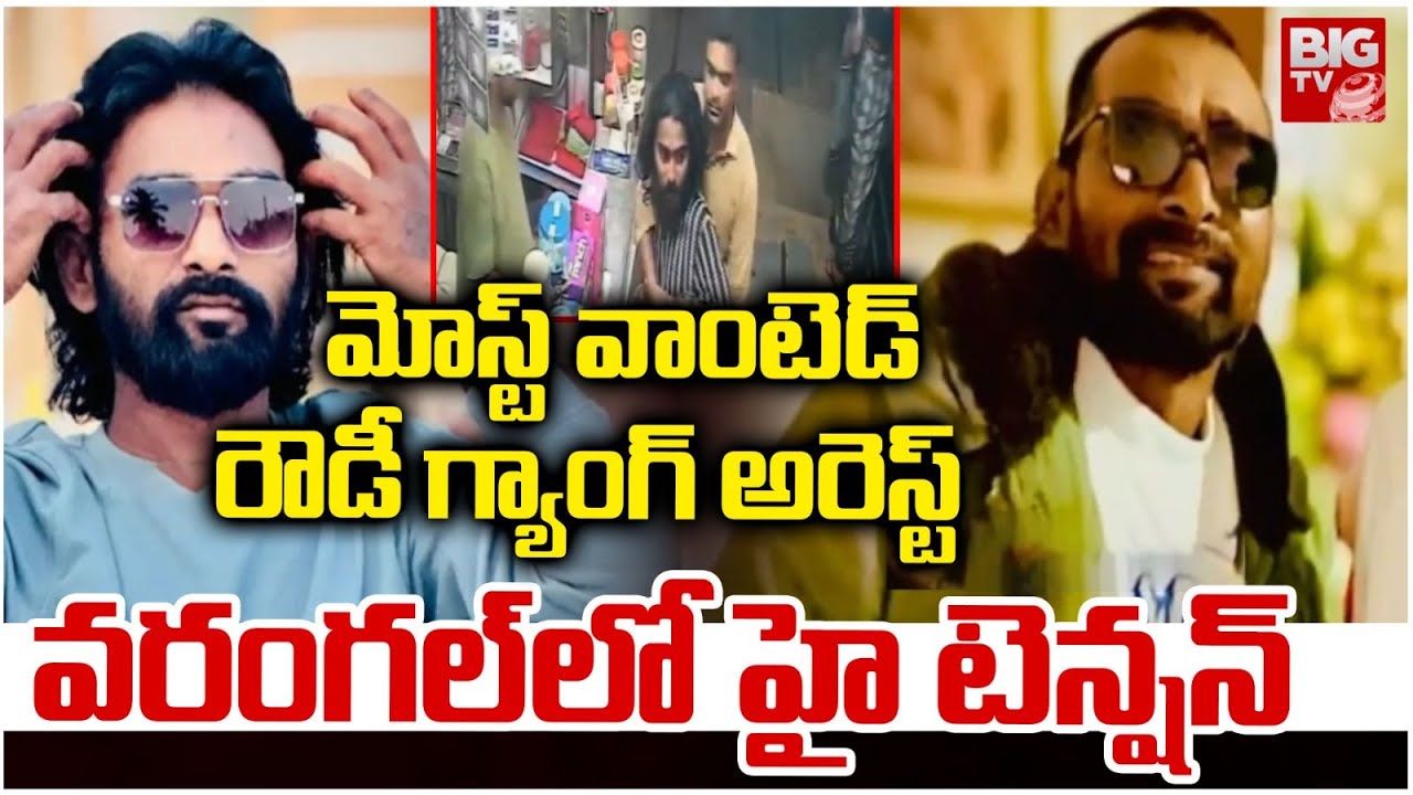 Warangal Rowdy Sheeter Surender Arrest | మోస్ట్‌ వాంటెడ్ రౌడీ గ్యాంగ్ అరెస్ట్ | BIG TV