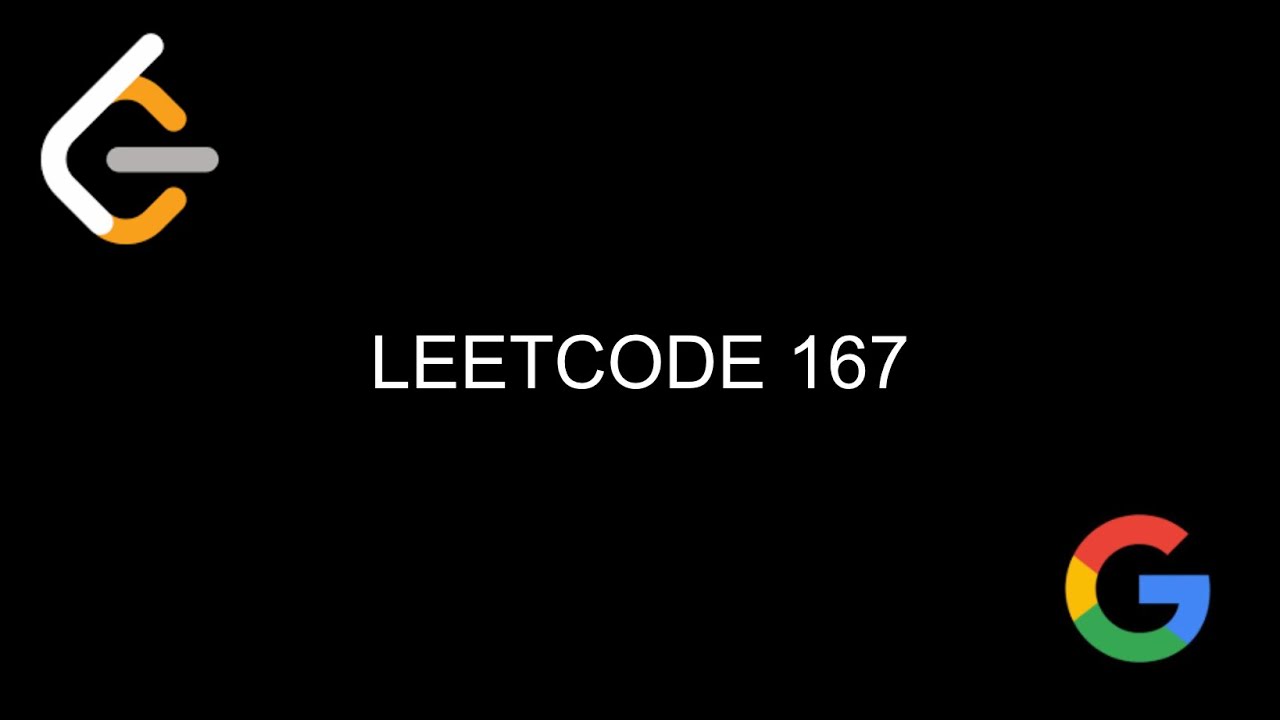 Leetcode 167 Two Sum II - Input Array Is Sorted - YouTube