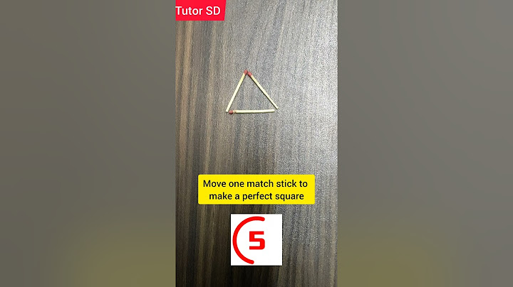 Can you solve this match stick puzzle? Move one match stick to make a perfect square #shorts #puzzle