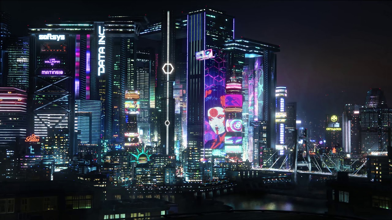 Cyberpunk City Night Live  Free video on Pixabay  Pixabay