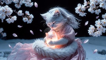 The way a mother cat raises her kittens.