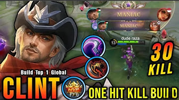 OP Clint with this Item (ONE HIT KILL) - Build Top 1 Global Clint ~ MLBB