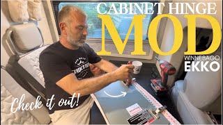 Winnebago EKKO: Installing Soft Close Hinges | UPGRADE | MODS