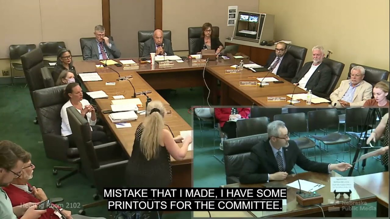 Nebraska Legislature - 07-30-24 - Government Military and Veterans Affairs Committee Hearing