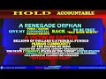 A RENEGADE ORPHAN, _GIVE MY RIGHTS BACK TO "SAY-SEEK-SERVE" LIVE WITH HUMAN DIGNITY....