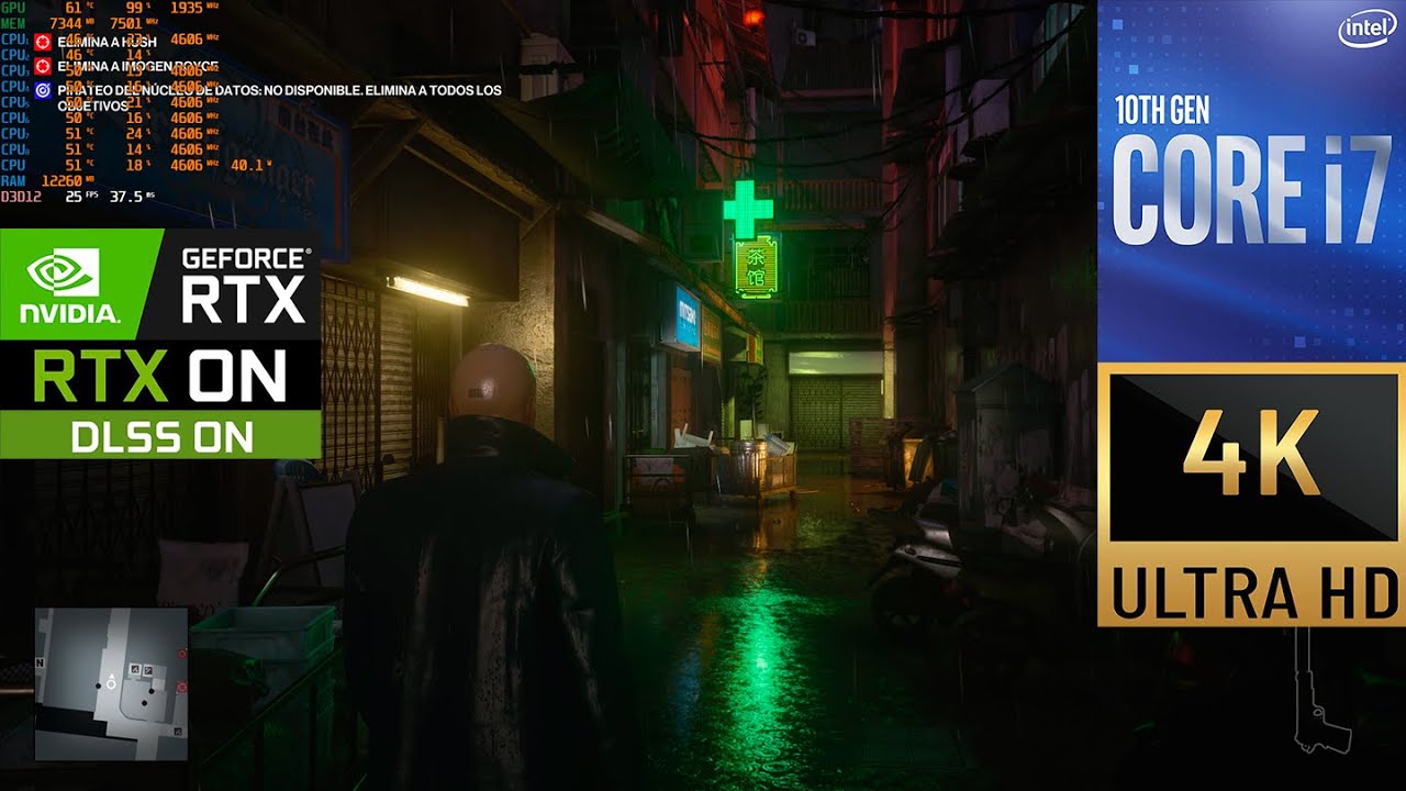 HITMAN 3 : RTX 3060 + I7 10700 | 4K ULTRA SETTINGS + DLSS + RAY TRACING ...