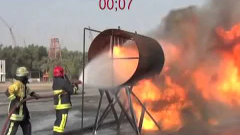 F-500 EA Extinguishes Three-Dimensional Jet Engine Cowling Fire