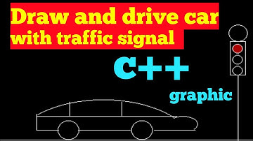 Create car and traffic light signal using c++ graphic । Code studio  #c #graphic