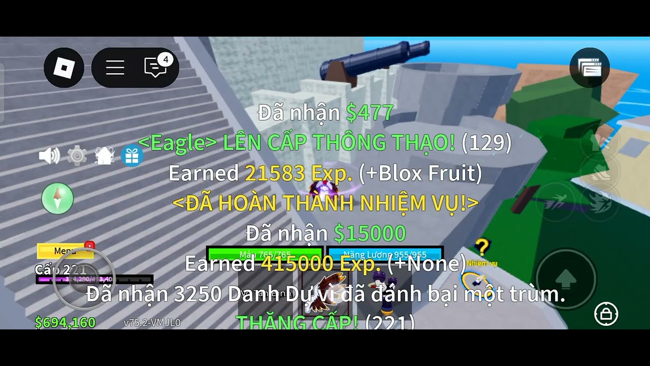 Cày acc tiếp tục tiền+lv🥴💙👍 p2