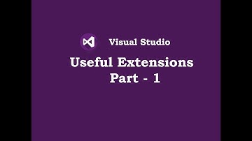 Visual Studio Tips -  Part 1