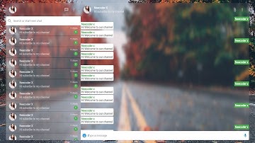 Glass Morphism WhatsApp Web in Flutter Web