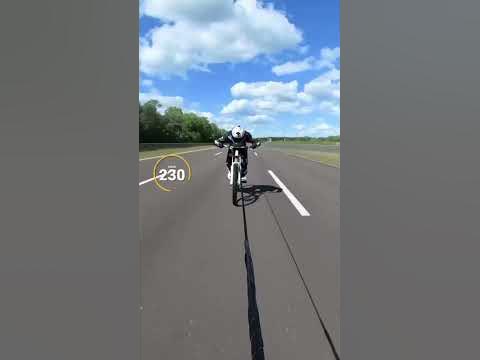 Буксировка велосипеда 273 км в час - YouTube