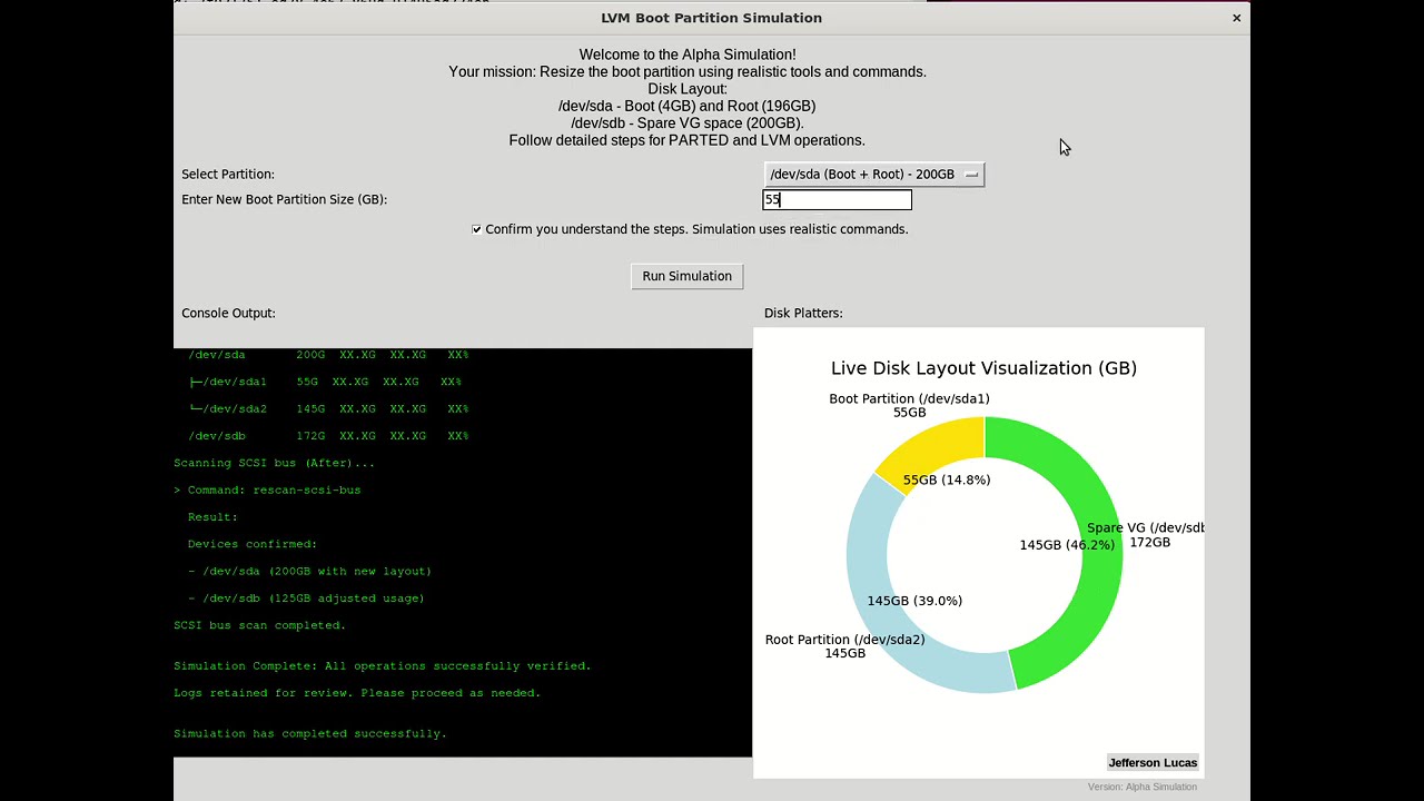 Logical Volume Management (LVM) simulation