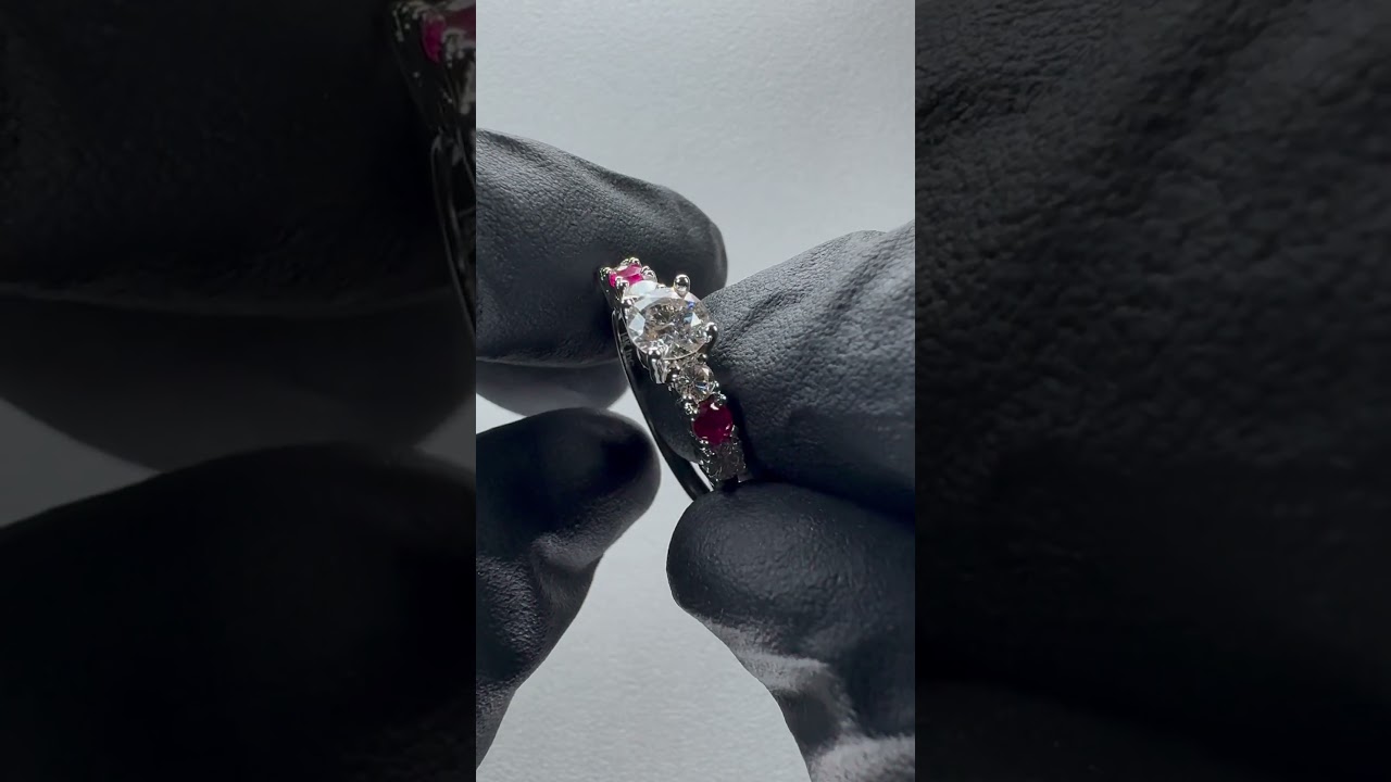 Ruby Reds & Diamond Whites: Love Story Reimagined in a Custom Ring - Forever Stunning 💍❤️💎