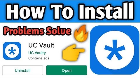 HOW TO INSTALL UC VAULT AND SOLVE ERRORS 2022 || UC VAULT NOT WORKING PROBLEM SOLVE