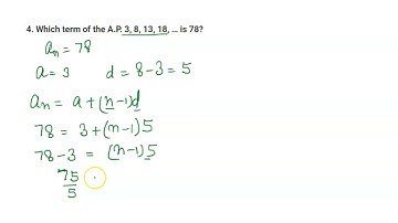 Which term of the A.P. 3, 8, 13, 18, … is 78?