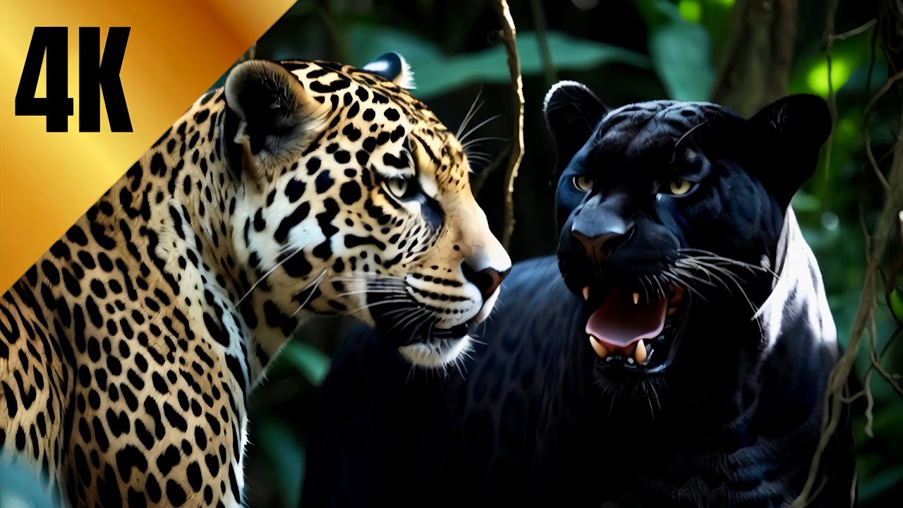 🐅Happy International Jaguar Day from Ixchel and Caipora! 🐆 4K Video 
