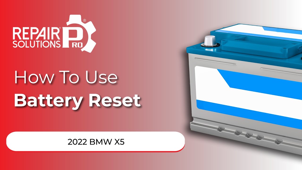 How to Use Battery Reset Function on SDS | 2022 BMW X5 - YouTube