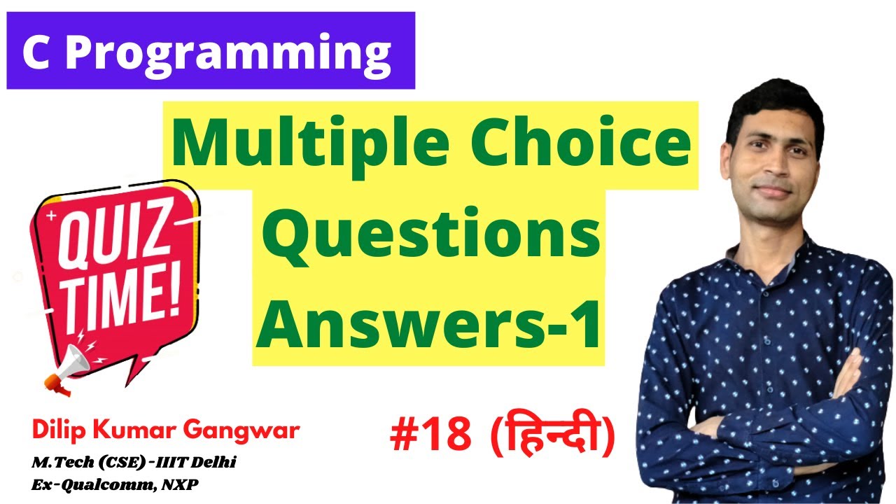 C Quiz-1 | Multiple Choice Questions and Answers | C Programming ...