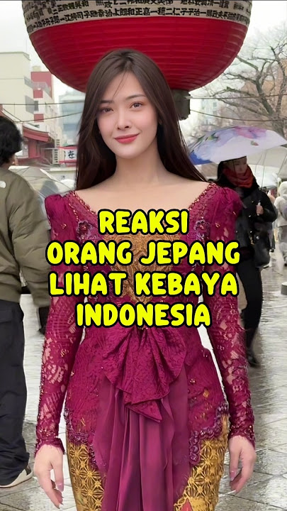 CEWEK INDONESIA PAKAI KEBAYA DI JEPANG AUTO JADI PUSAT PERHATIAN‼️