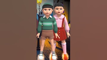 Cute Dolls Squid Game #squidgame #ai #cute #funny #shortsviral #squidgame3 #doll