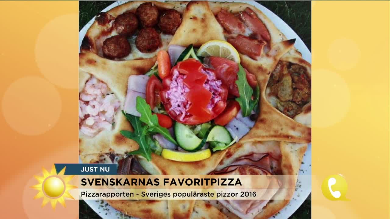 Sveriges populäraste pizzor 2016 - Nyhetsmorgon (TV4)