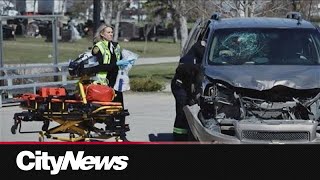 Mock car crash shows Winnipeg students the dangers of distracted driving