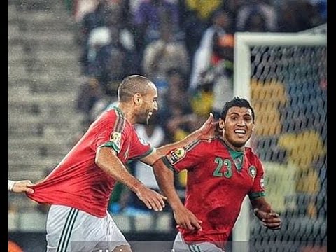 التبوريشة هدف عبد الإله الحافيظي أمام جنوب إفريقيا سنة 2013 وتعليق خرافي من جواد بادة